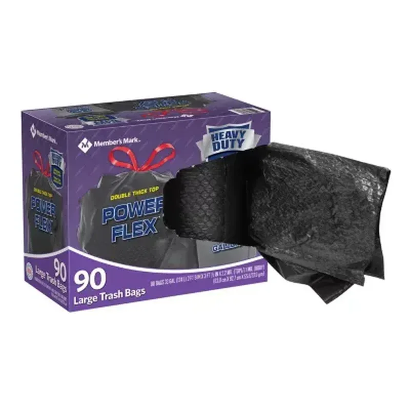 33-Gallon Power Flex Drawstring Trash Bags (90 Ct.) - Image 5