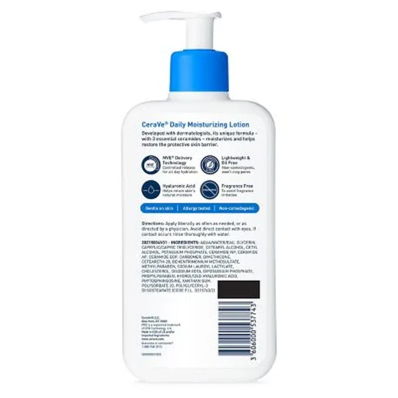 Cerave Daily Moisturizing Lotion, Normal to Dry Skin (12 Fl. Oz., 2 Pk.) - Image 10