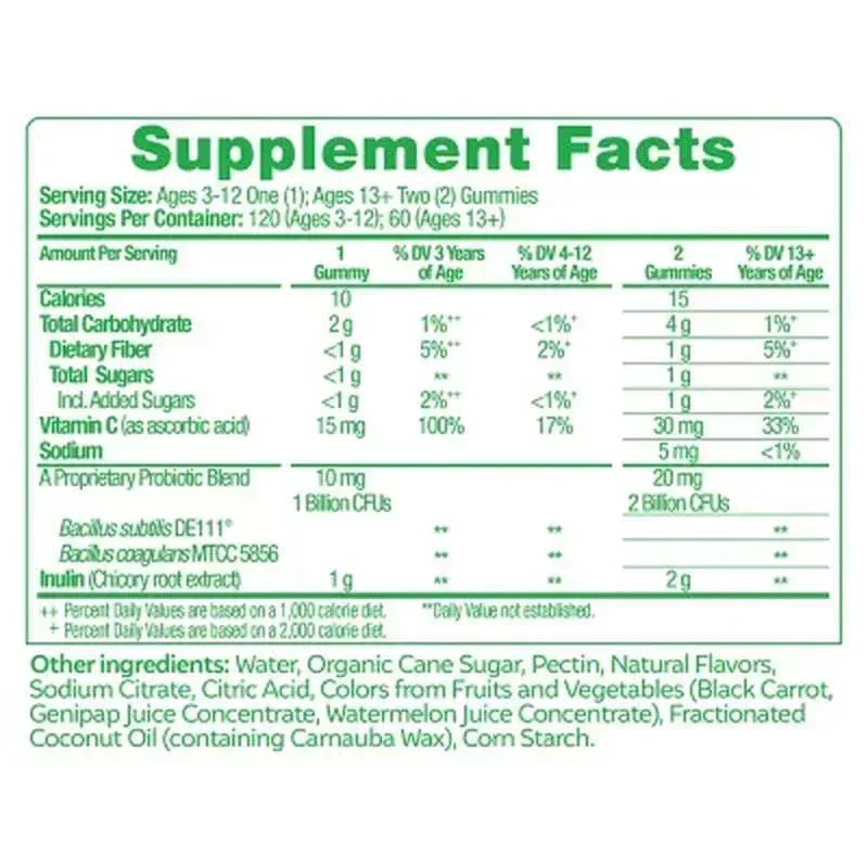 Culturelle Probiotic with Prebiotics & Vitamin C Gummies (120 Ct.) - Image 7