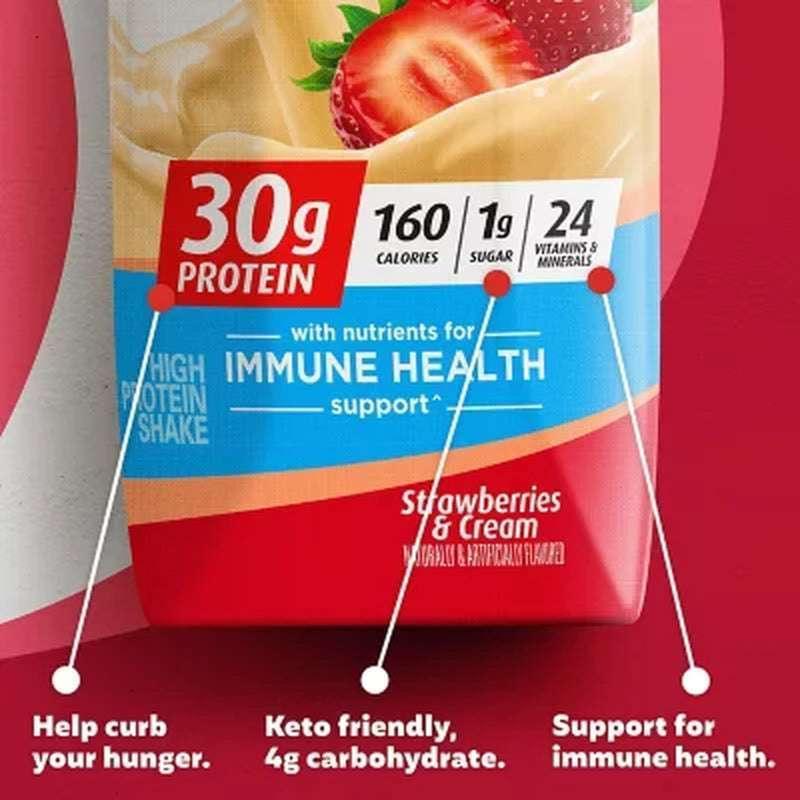 Premier Protein 30G High Protein Shake, Strawberries & Cream (11 Fl. Oz., 15 Pk.) - Image 5