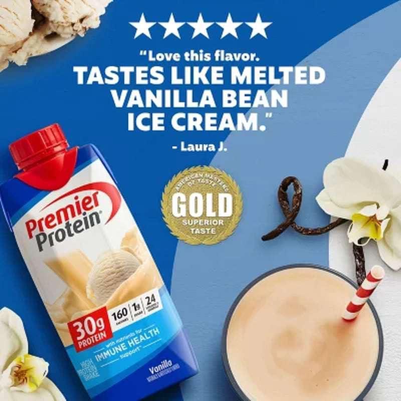Premier Protein 30G High Protein Shake, Vanilla (11 Fl. Oz., 15 Pk.) - Image 4