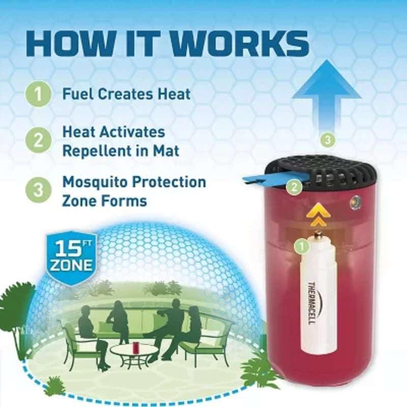 Thermacell Patio Shield Mosquito Repeller, Bonus Pack with 48 Hours of Mosquito Protection (Assorted Colors) - Image 3