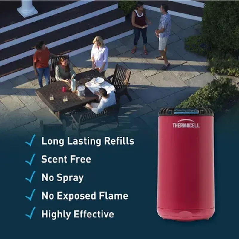 Thermacell Patio Shield Mosquito Repeller, Bonus Pack with 48 Hours of Mosquito Protection (Assorted Colors) - Image 8